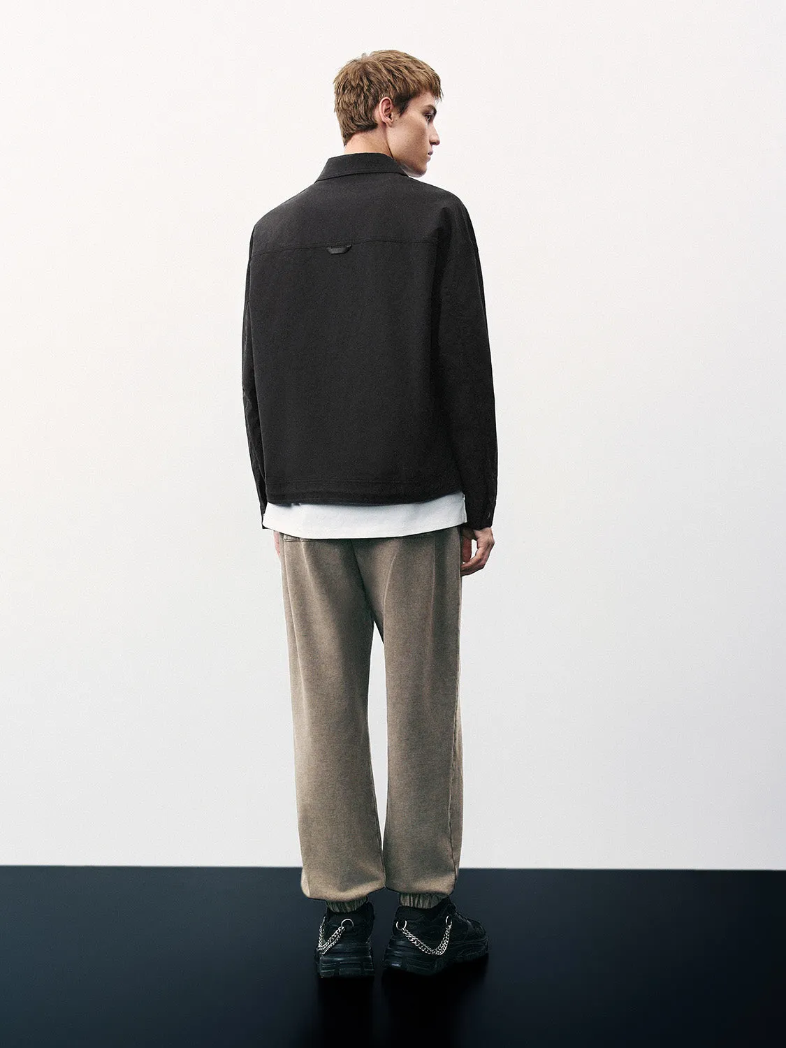 Drawstring Waist Oversized Jogger Pants sold by Urban Revivo product image thumbnail 4