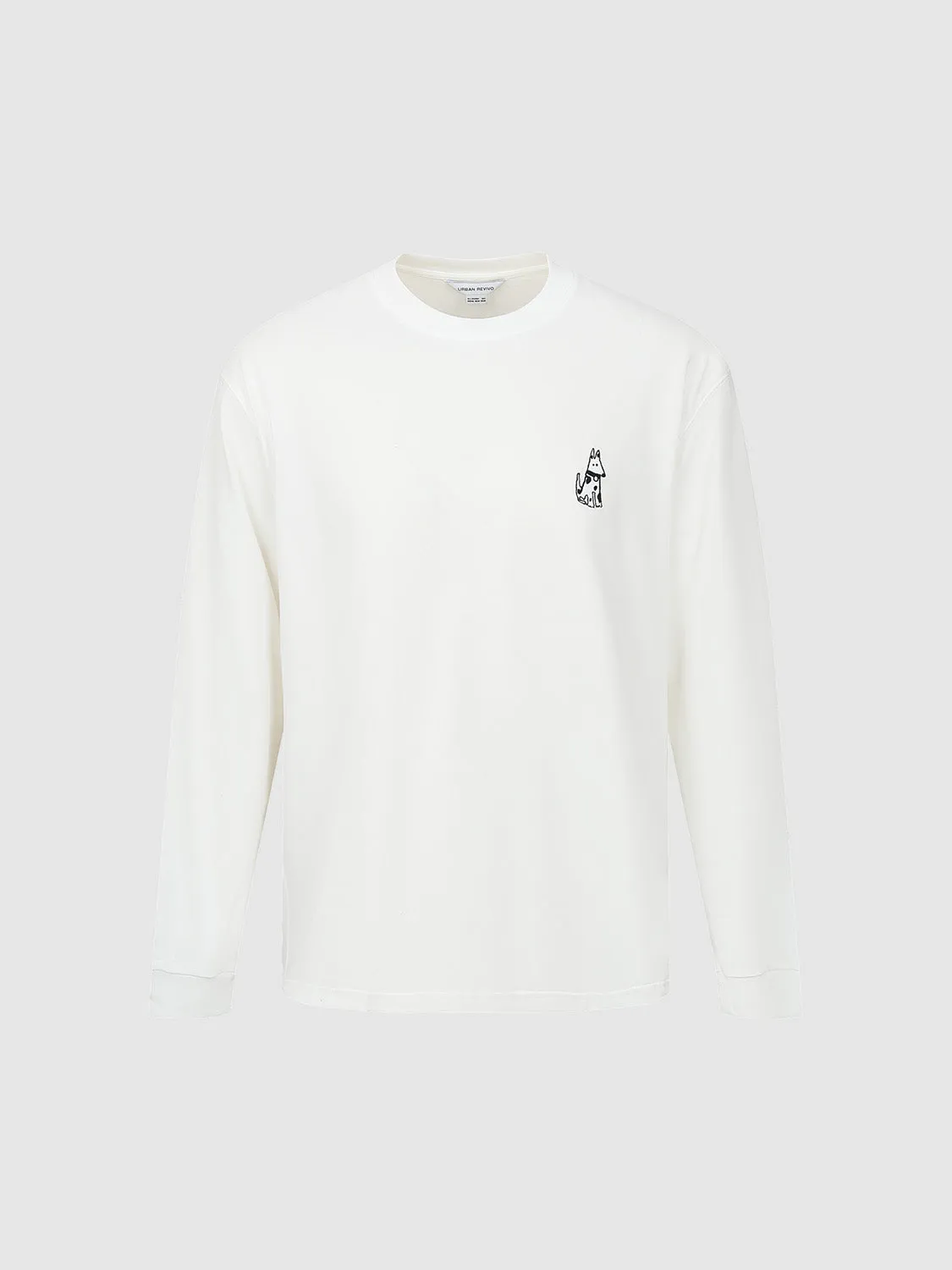 Printed Crew Neck Oversized T-Shirt sold by Urban Revivo product image thumbnail 2