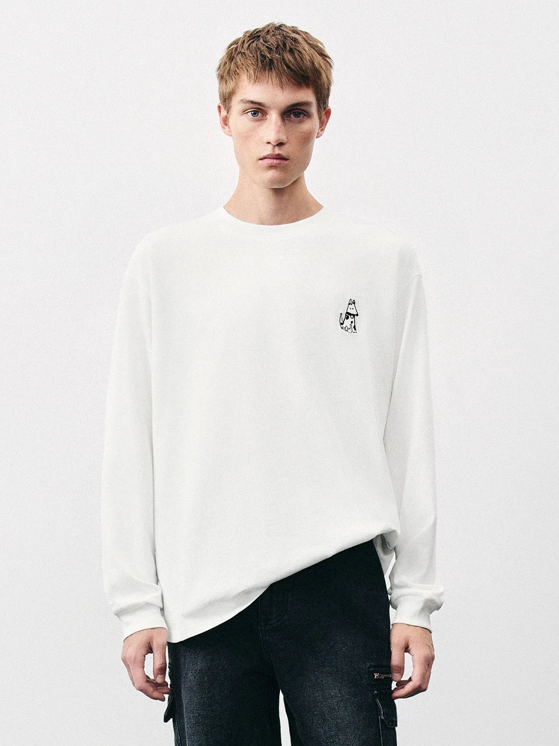 Printed Crew Neck Oversized T-Shirt sold by Urban Revivo