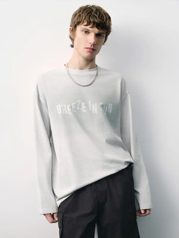 Printed Crew Neck Loose T-Shirt sold by Urban Revivo