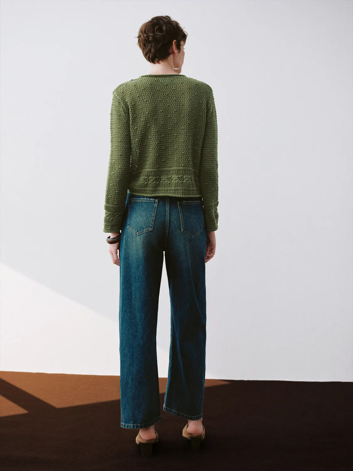 Crew Neck Loose Knitted T-Shirt sold by Urban Revivo product image thumbnail 4