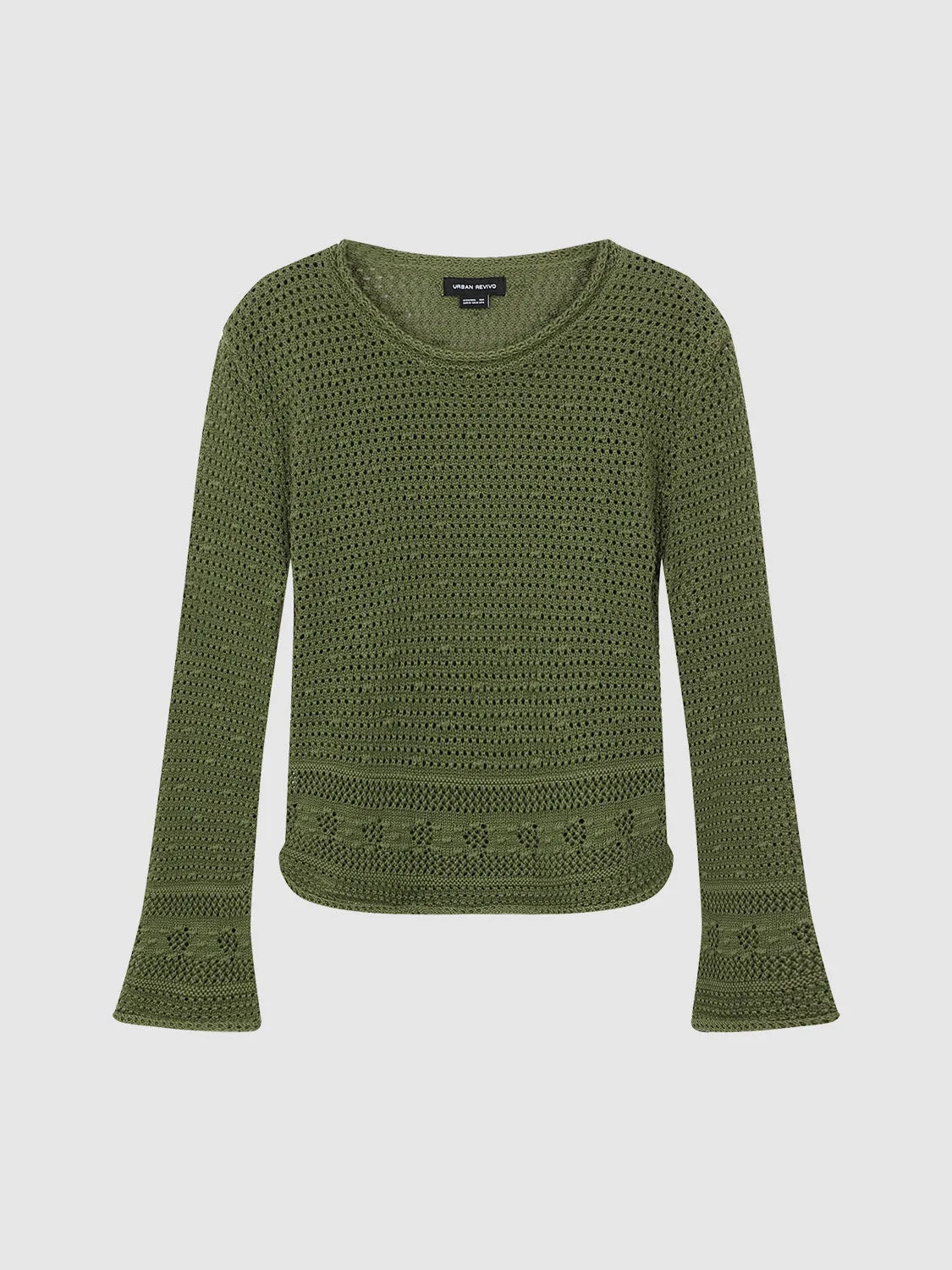 Crew Neck Loose Knitted T-Shirt sold by Urban Revivo product image thumbnail 2