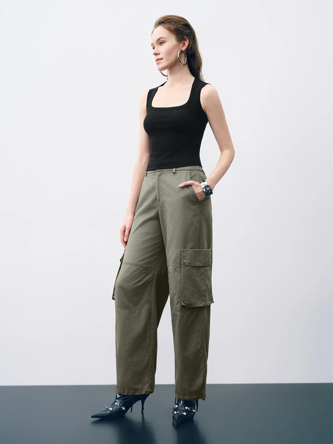 Wide-Leg Pants sold by Urban Revivo product image thumbnail 5