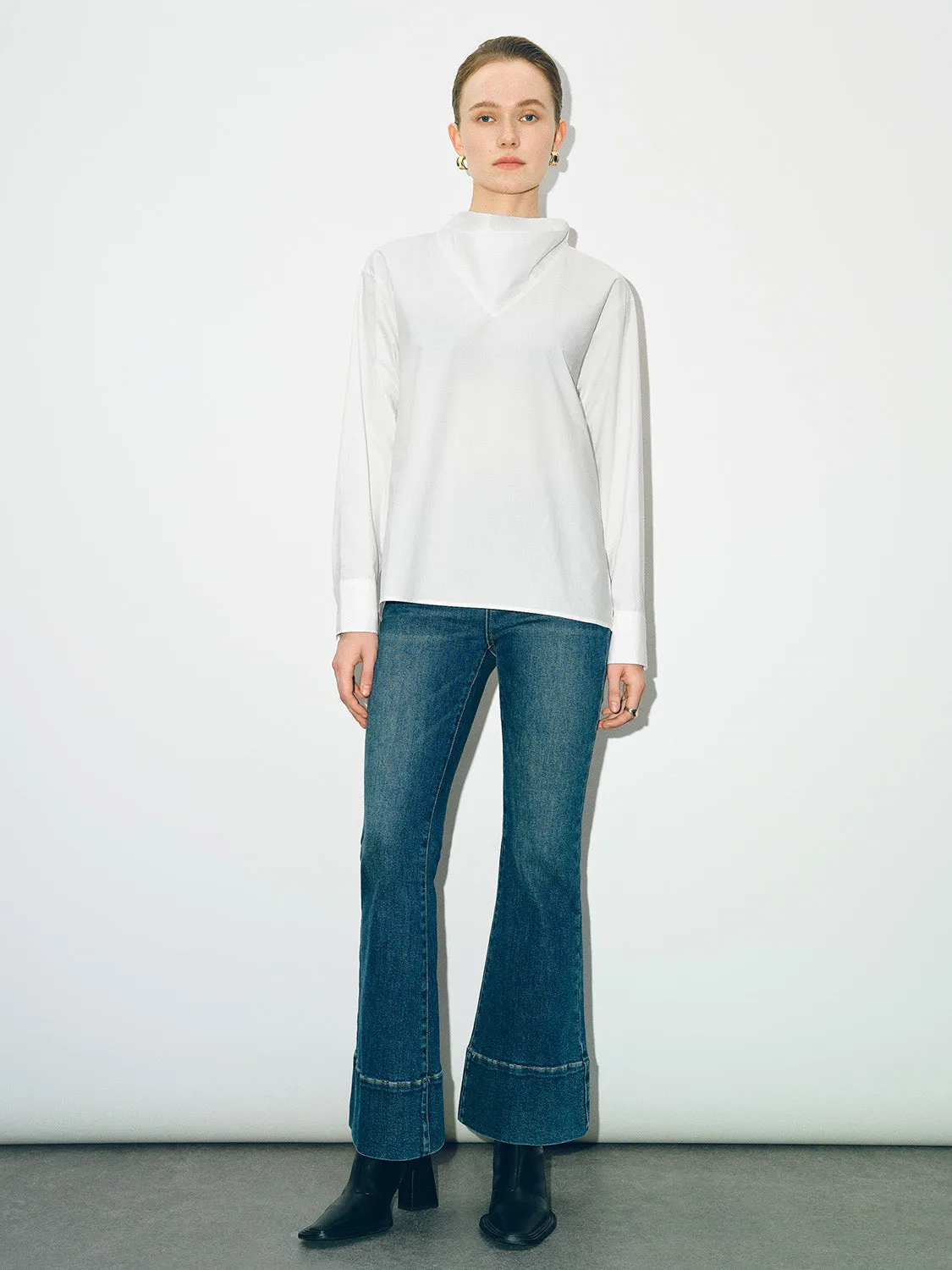 Mock Neck Loose Blouse sold by Urban Revivo product image thumbnail 5