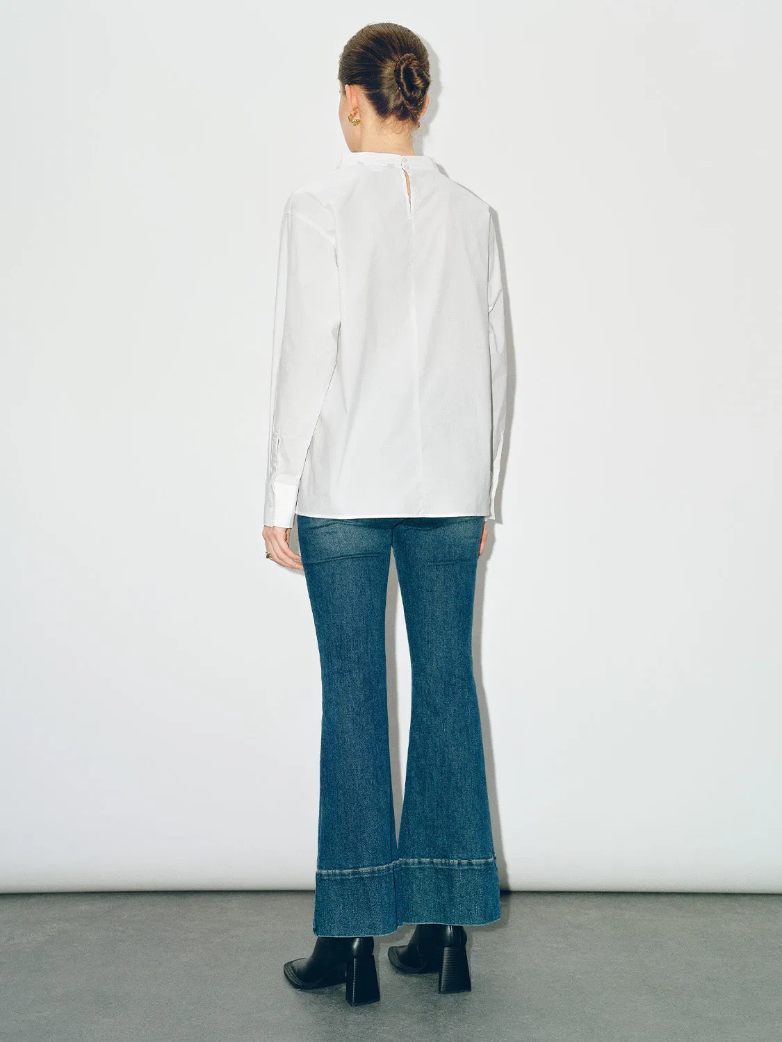 Mock Neck Loose Blouse sold by Urban Revivo product image thumbnail 4