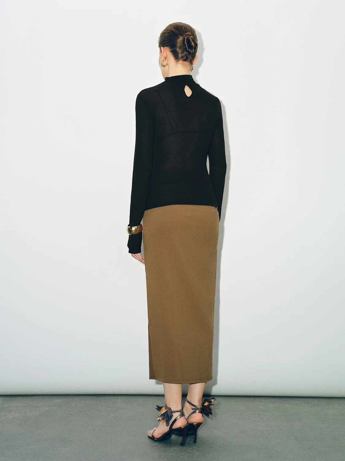 Turtle Neck Skinny T-Shirt sold by Urban Revivo product image thumbnail 4