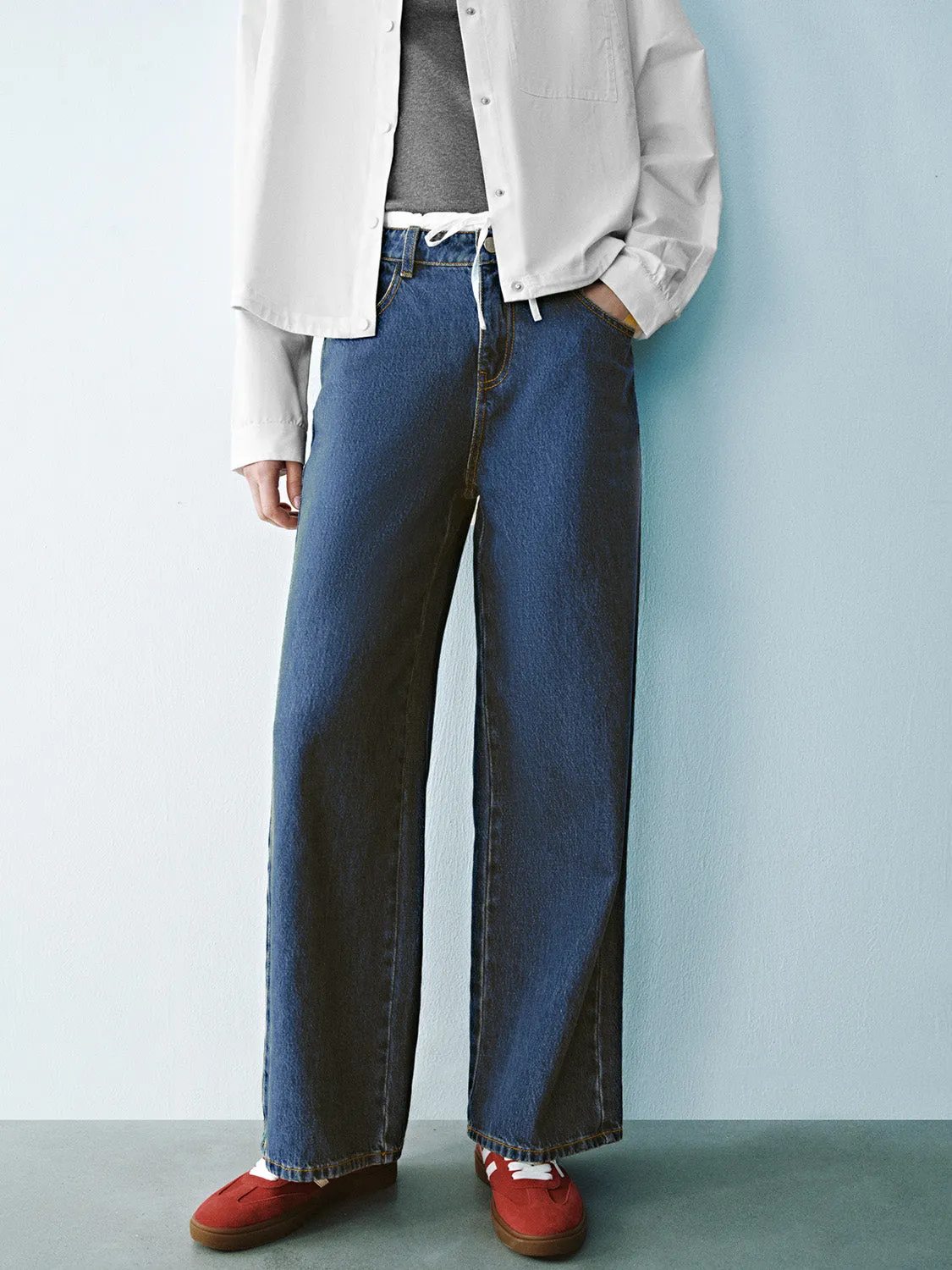 2 In 1 Straight Jeans sold by Urban Revivo product image thumbnail 2