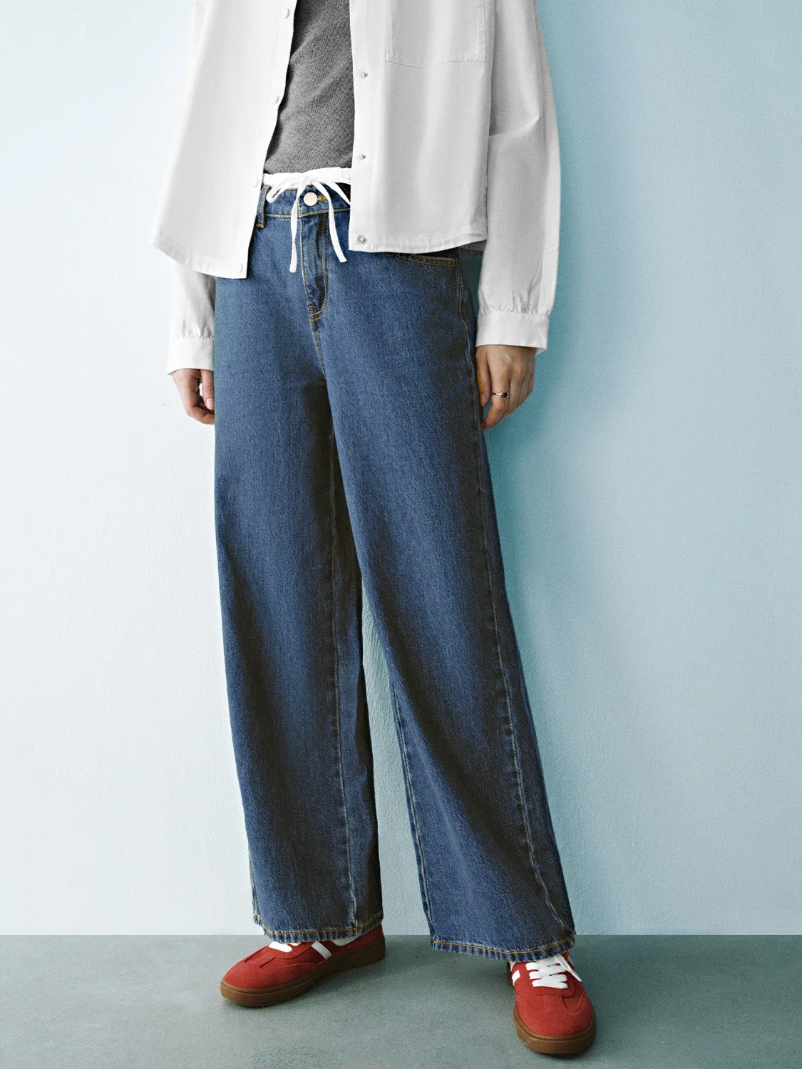 2 In 1 Straight Jeans sold by Urban Revivo product image thumbnail 3