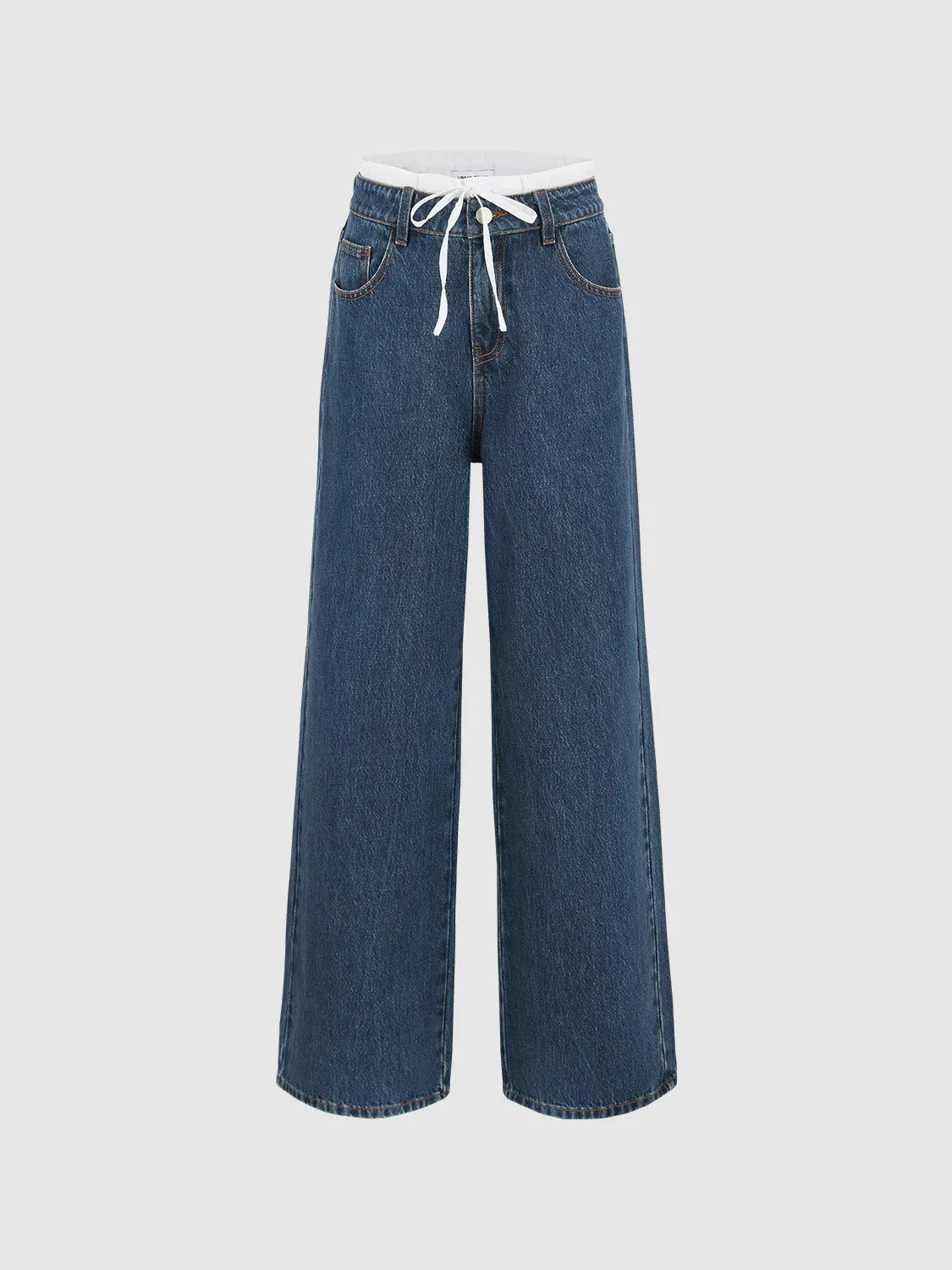 2 In 1 Straight Jeans sold by Urban Revivo