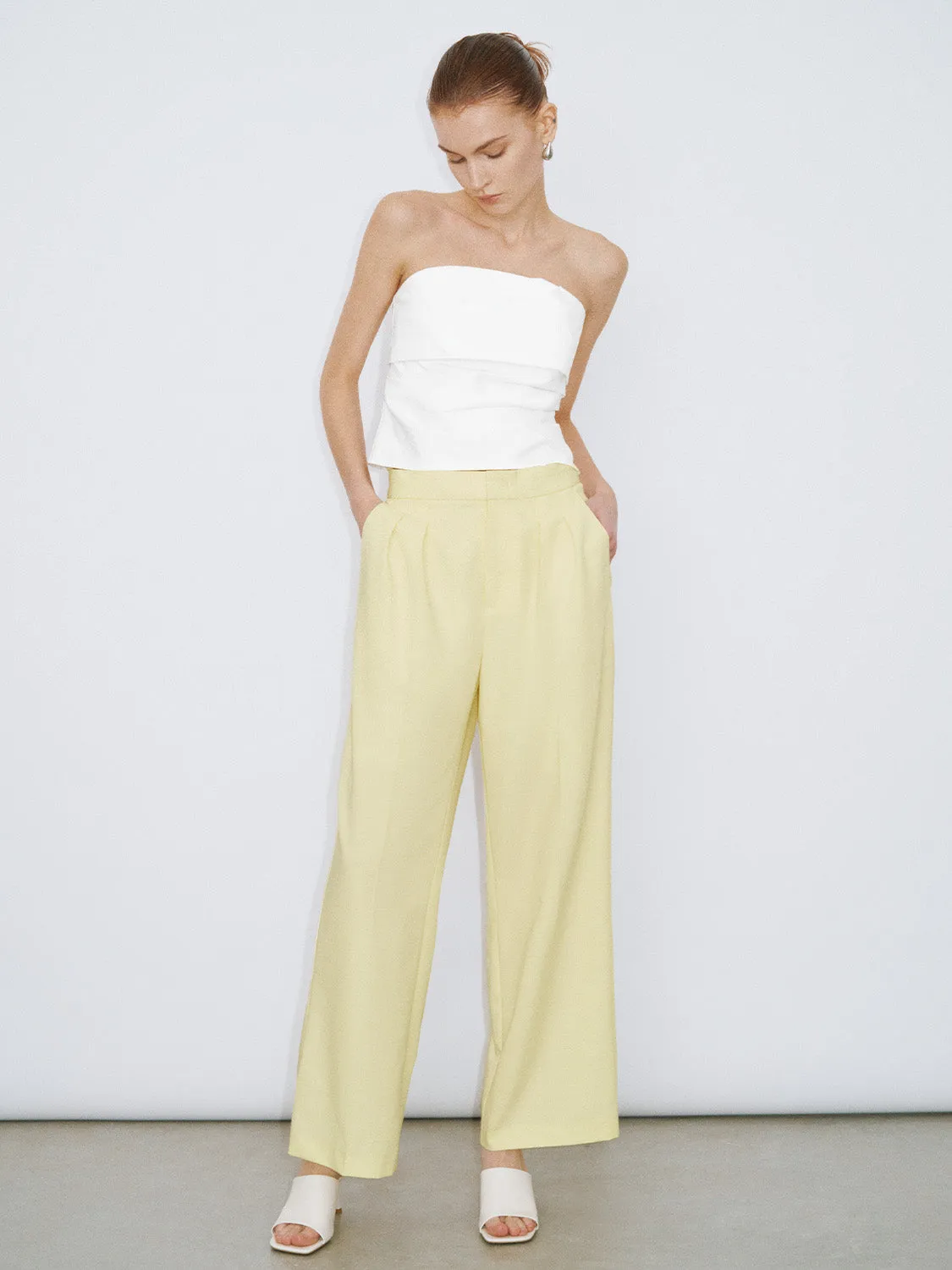 Loose Wide-Leg Pants sold by Urban Revivo product image thumbnail 4