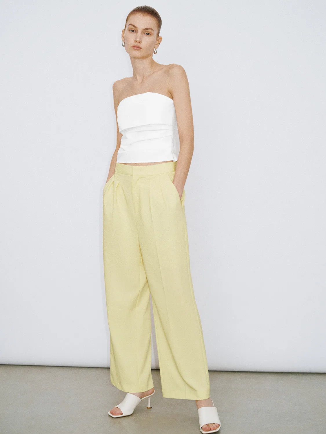Loose Wide-Leg Pants sold by Urban Revivo product image thumbnail 5