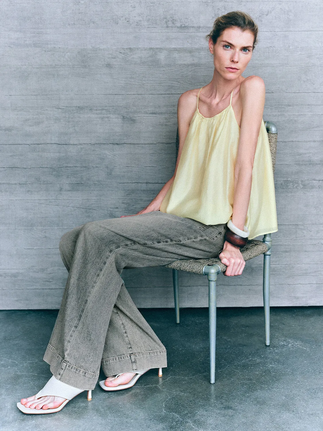 Off-Shoulder Loose A-Line Cami Top sold by Urban Revivo product image thumbnail 5