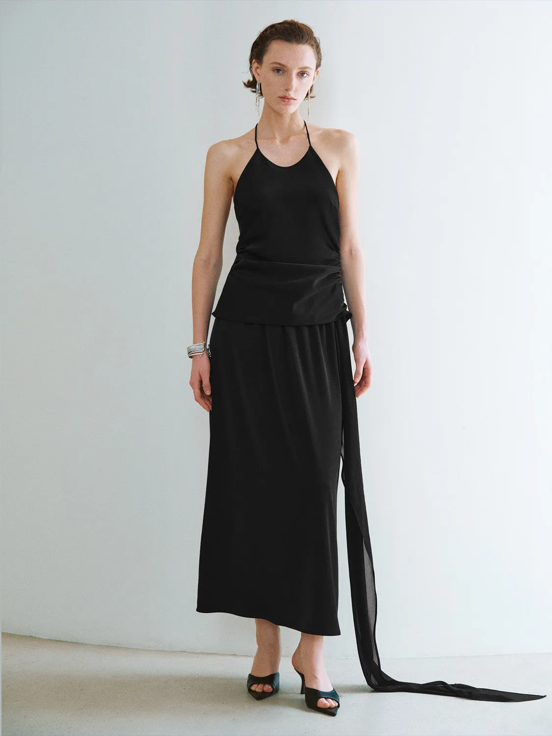 Loose Midi A-Line Skirt sold by Urban Revivo product image thumbnail 5