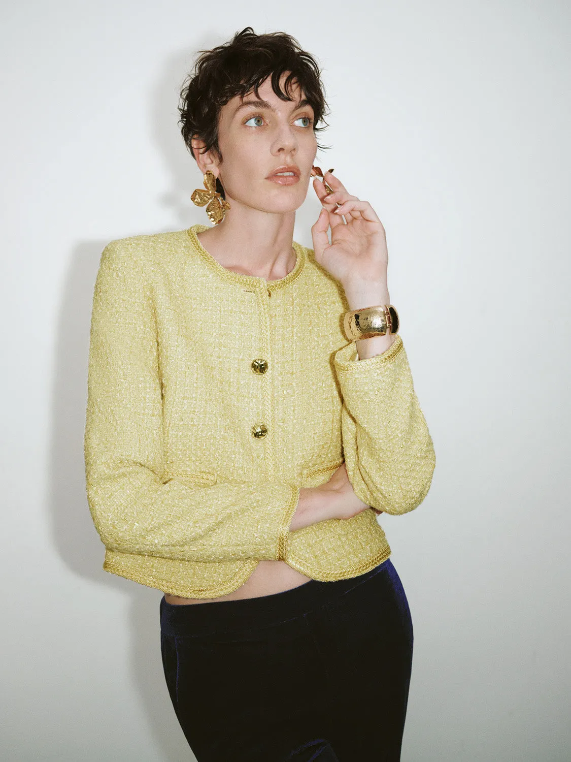 Crew Neck Straight Jacket sold by Urban Revivo product image thumbnail 3