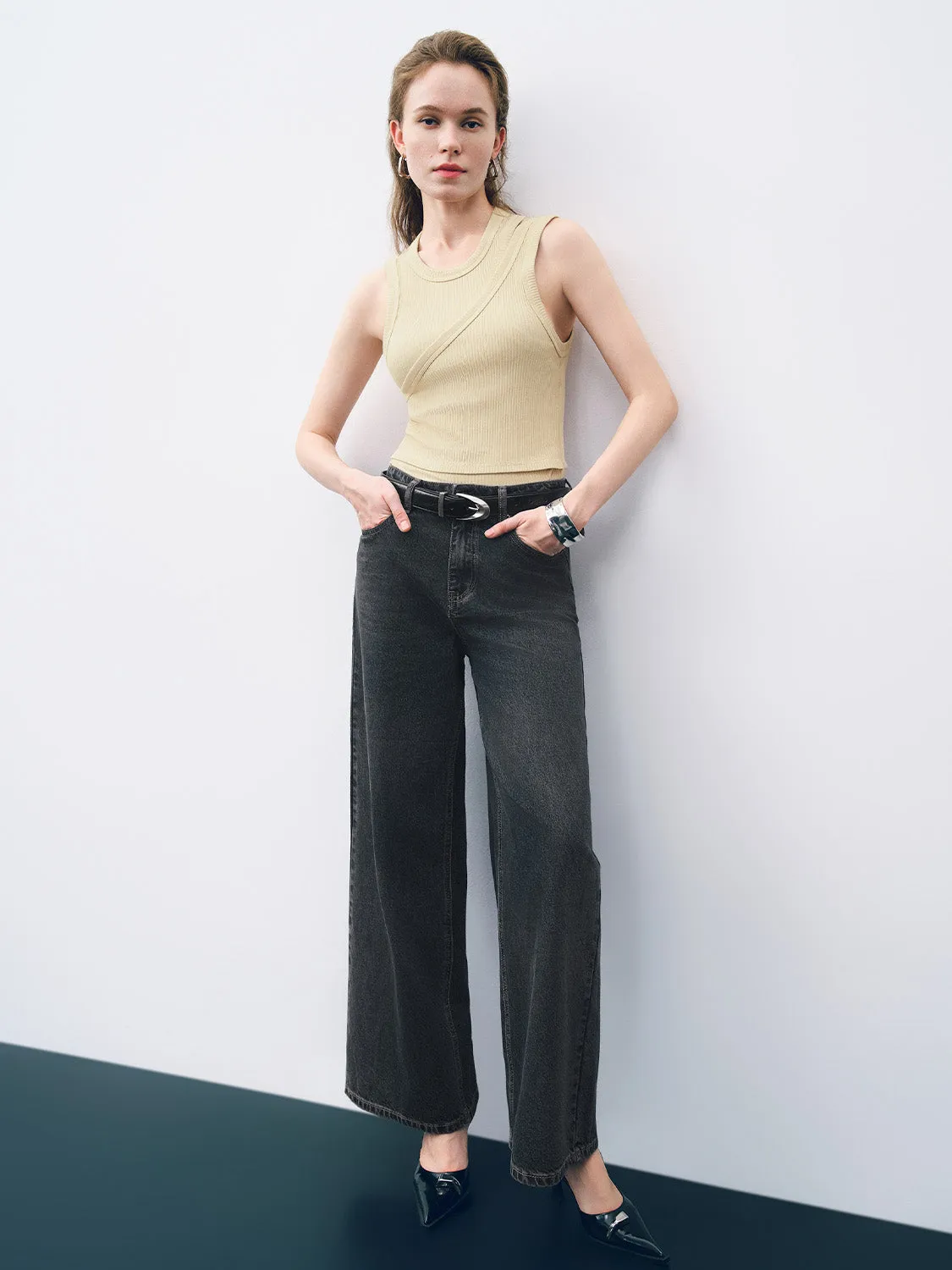 Wide-Leg Jeans sold by Urban Revivo product image thumbnail 5
