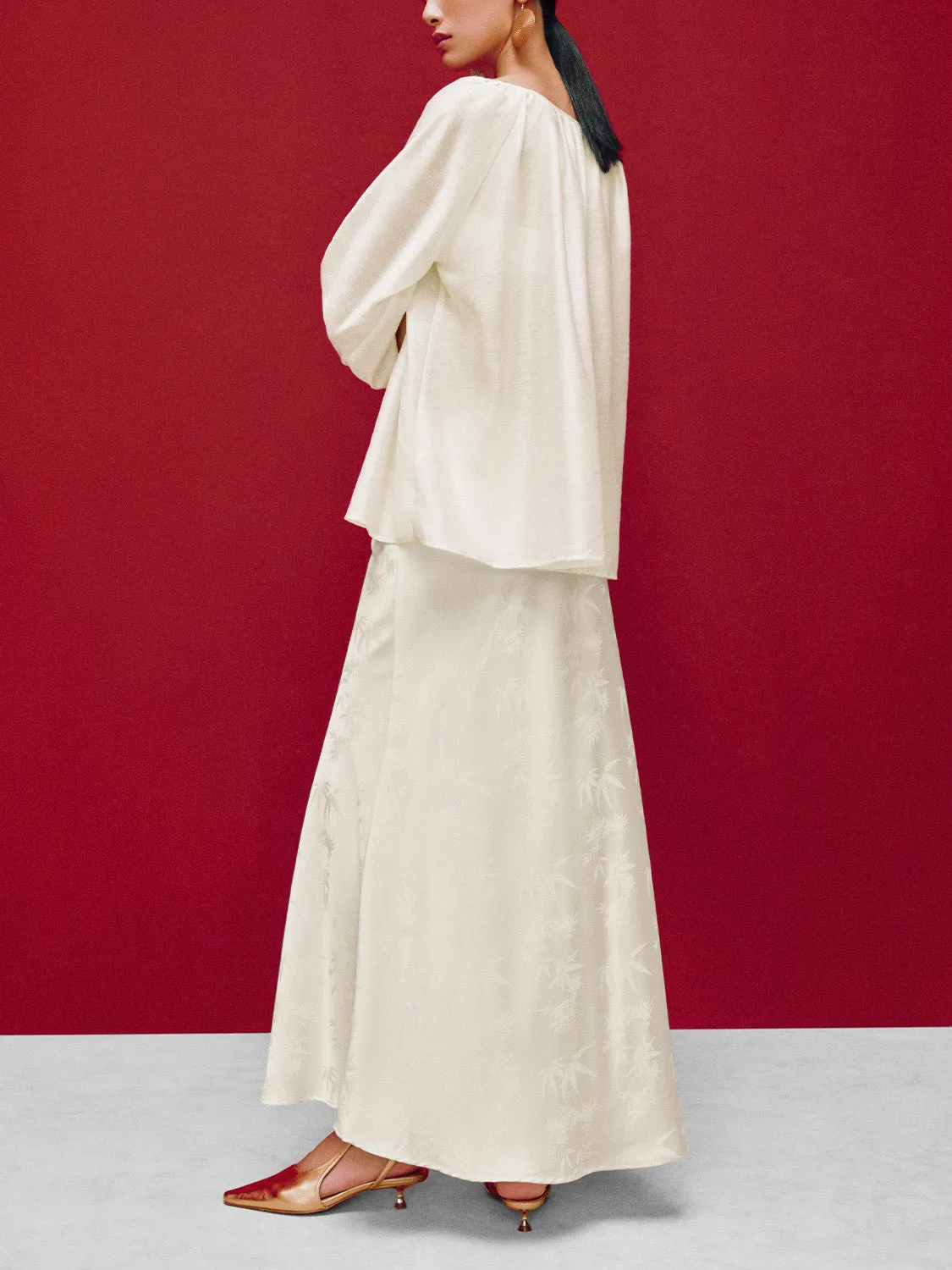 Crew Neck Oversized Blouse sold by Urban Revivo product image thumbnail 4