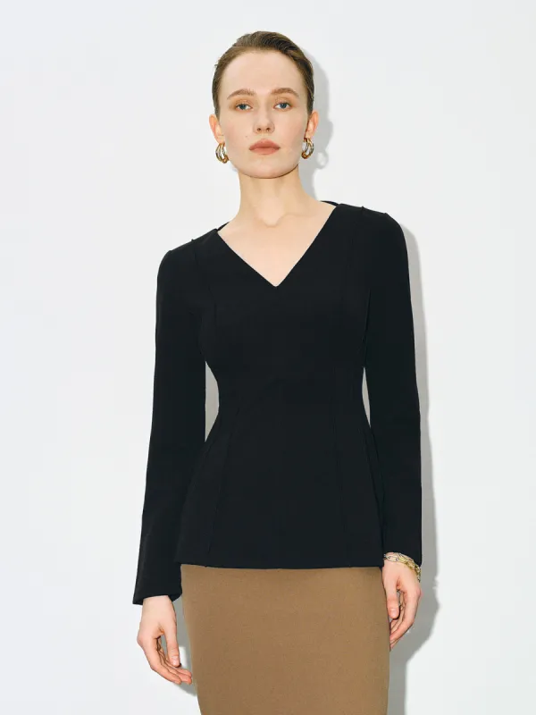 V-Neck Skater T-Shirt sold by Urban Revivo