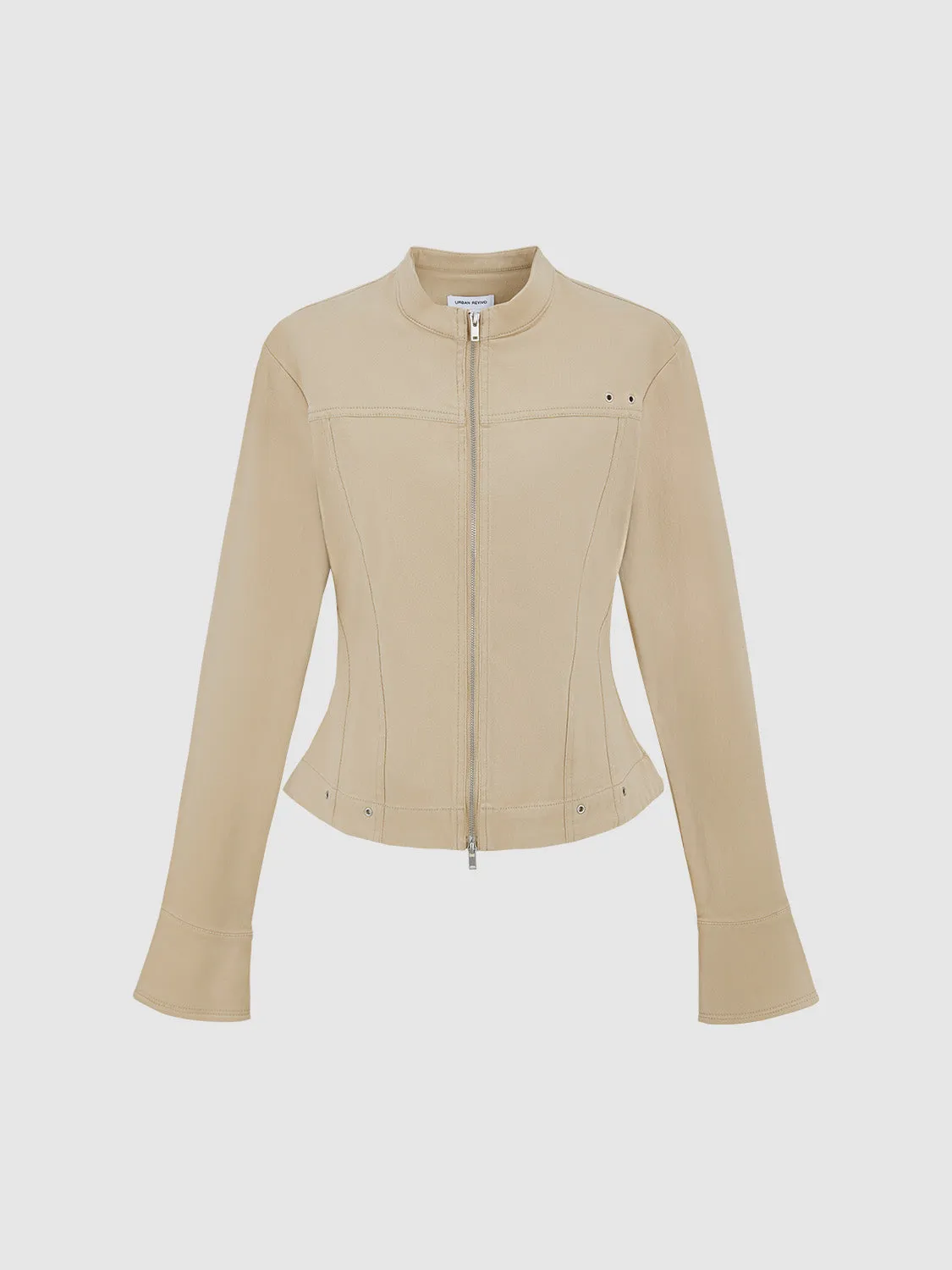 Zipper Front Straight Shirt sold by Urban Revivo product image thumbnail 2
