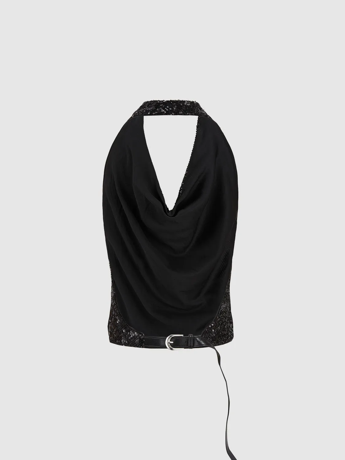 Sequins Halter Neck Cami Top sold by Urban Revivo product image thumbnail 2