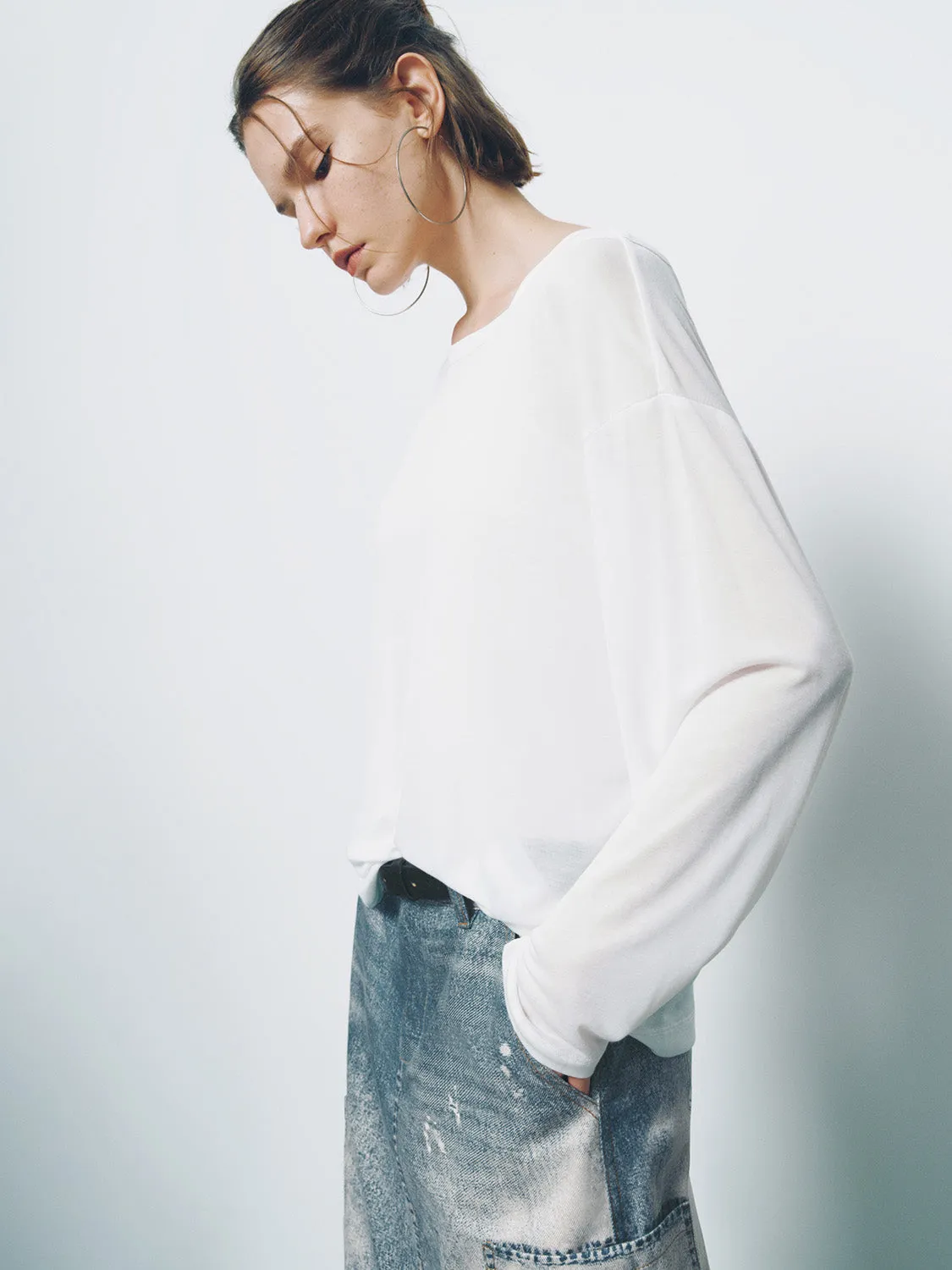 2 In 1 Loose T-Shirt sold by Urban Revivo product image thumbnail 3