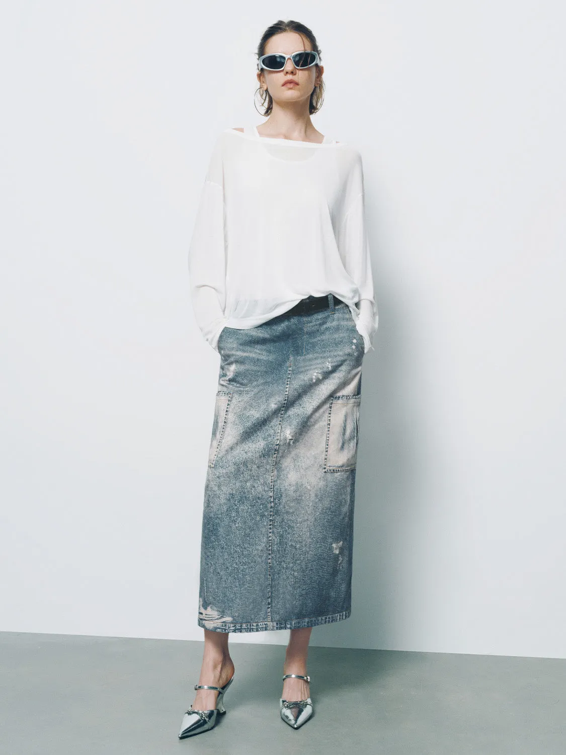 2 In 1 Loose T-Shirt sold by Urban Revivo product image thumbnail 5