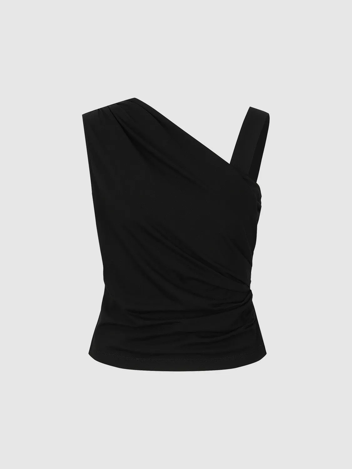 Sleeveless One Shoulder Skinny T-Shirt sold by Urban Revivo product image thumbnail 2