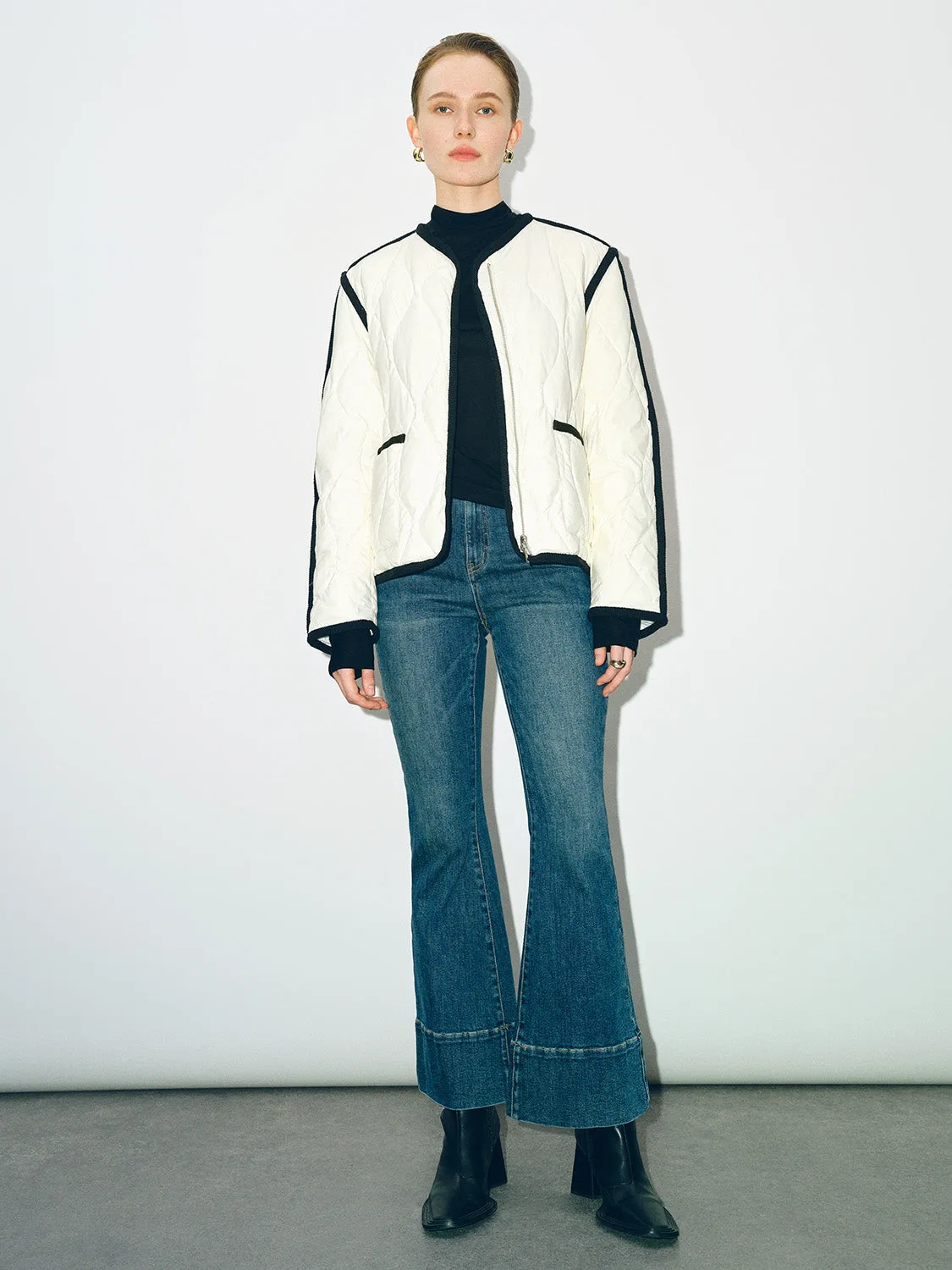 Crew Neck Loose Down Jacket sold by Urban Revivo product image thumbnail 5