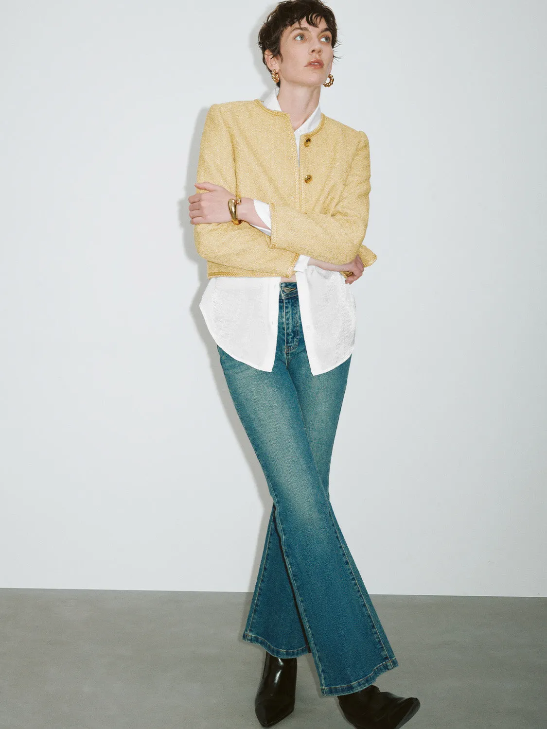 Crew Neck Straight Jacket sold by Urban Revivo product image thumbnail 5