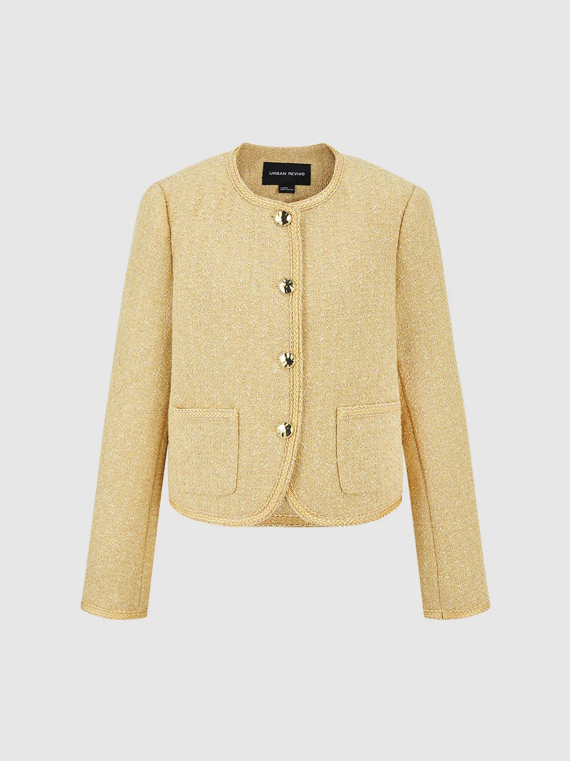 Crew Neck Straight Jacket sold by Urban Revivo product image thumbnail 2