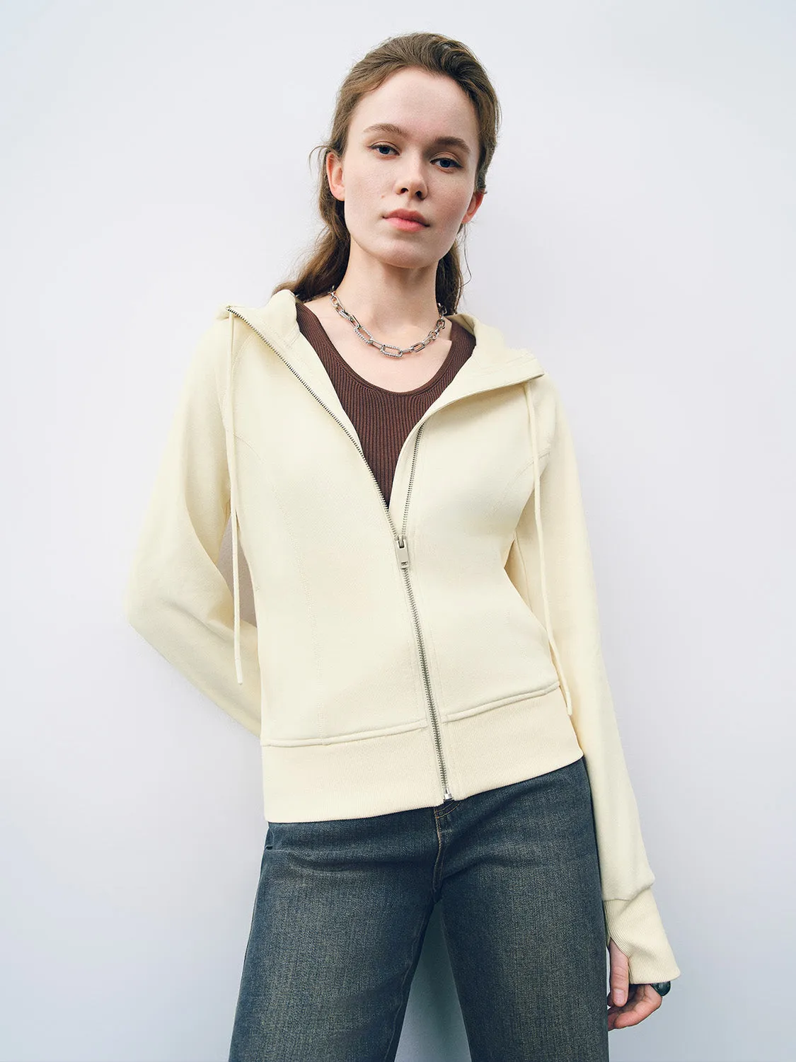 Zipper Front Straight Jacket sold by Urban Revivo