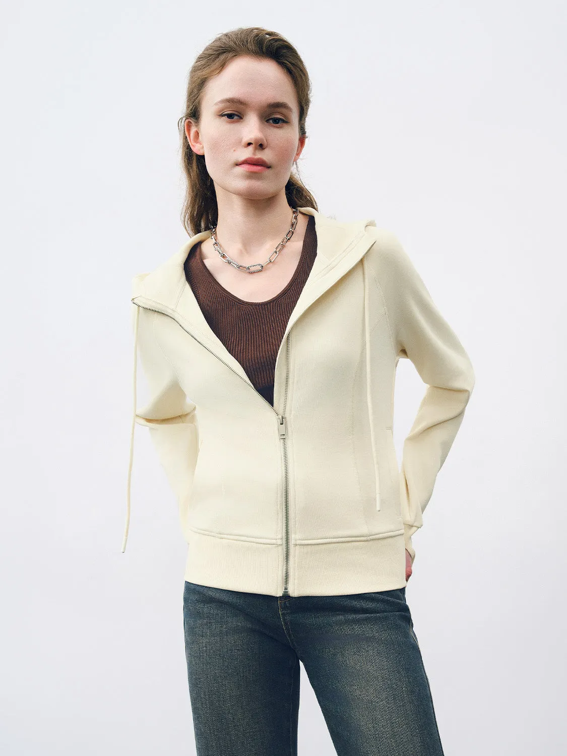 Zipper Front Straight Jacket sold by Urban Revivo product image thumbnail 3