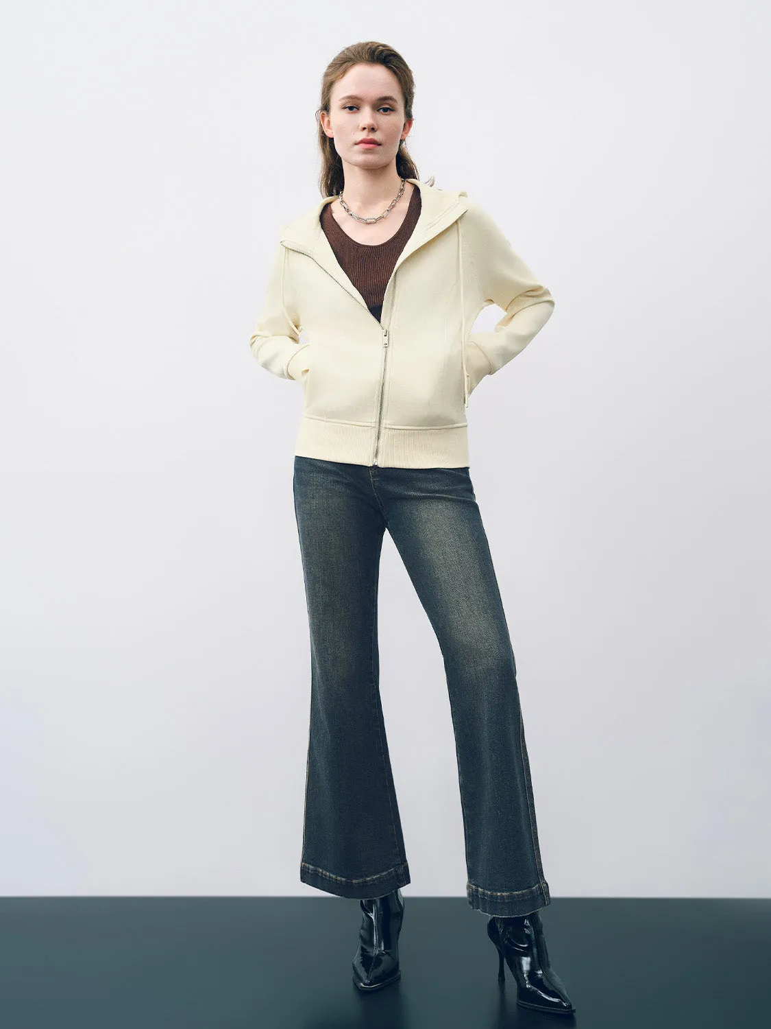 Zipper Front Straight Jacket sold by Urban Revivo product image thumbnail 5
