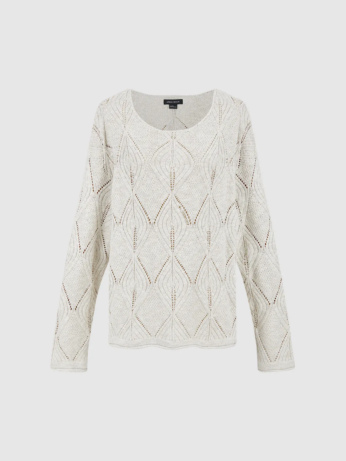 Crew Neck Loose Knitted T-Shirt sold by Urban Revivo product image thumbnail 2