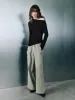 Asymmetric Skinny Knitted T-Shirt sold by Urban Revivo
