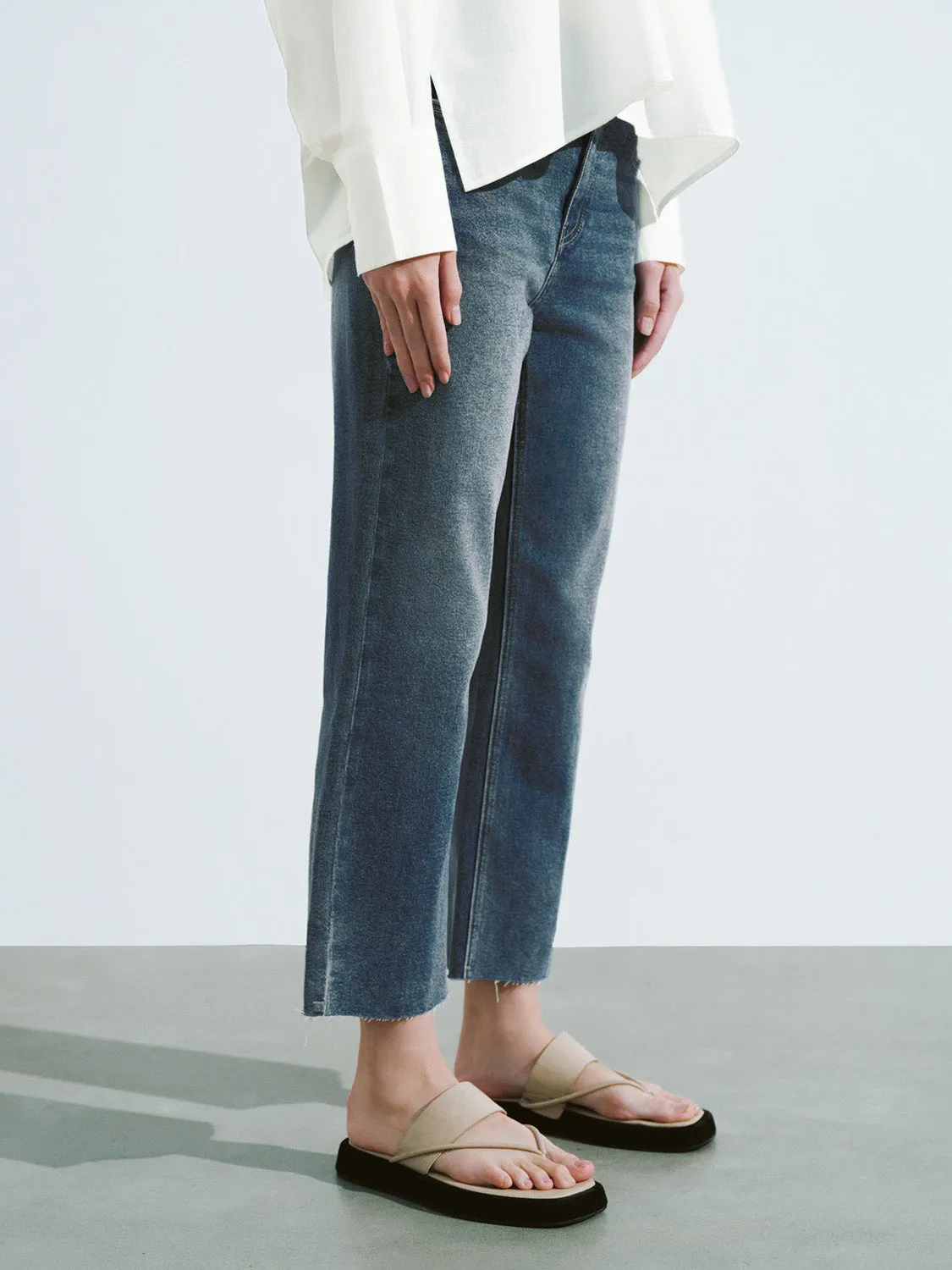Skinny Straight Jeans sold by Urban Revivo product image thumbnail 3