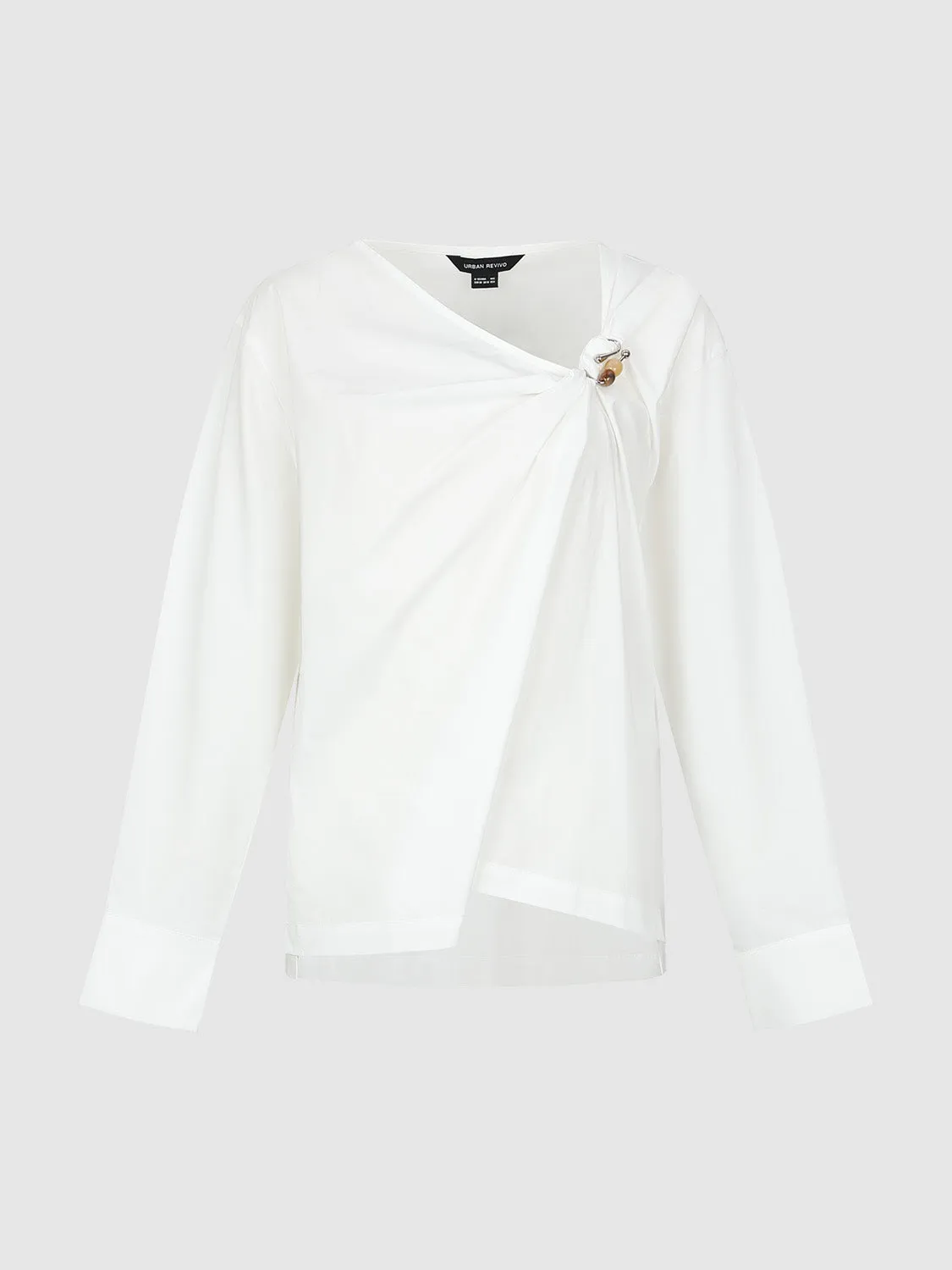Asymmetric Twist Loose Blouse sold by Urban Revivo product image thumbnail 2