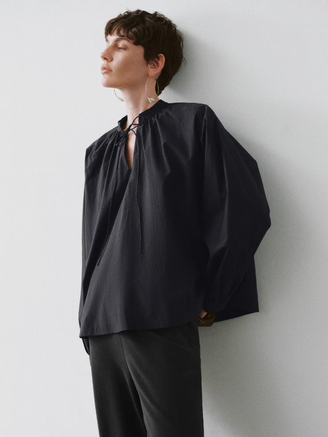 V-Neck Oversized Blouse sold by Urban Revivo product image thumbnail 3