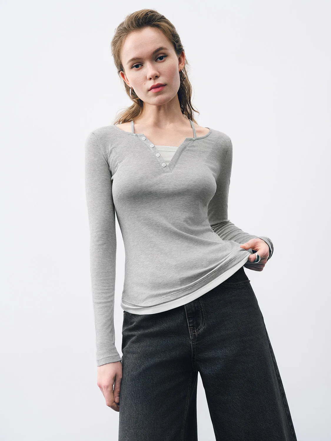 Halter Neck Skinny T-Shirt sold by Urban Revivo product image thumbnail 3