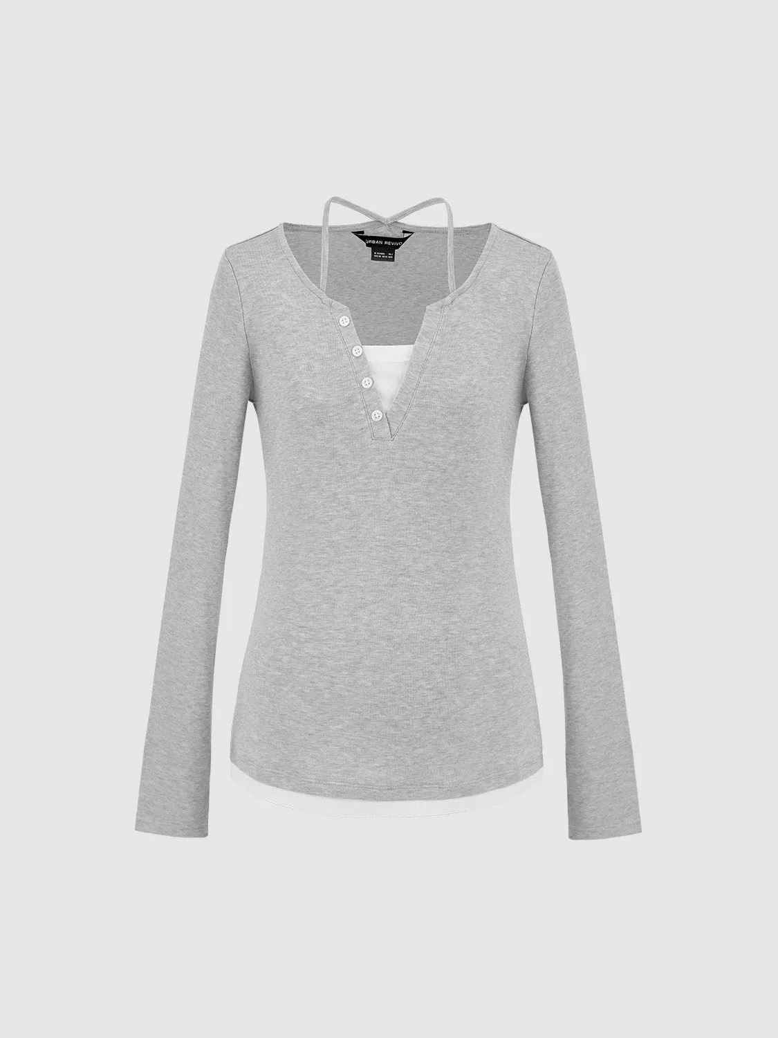 Halter Neck Skinny T-Shirt sold by Urban Revivo product image thumbnail 2