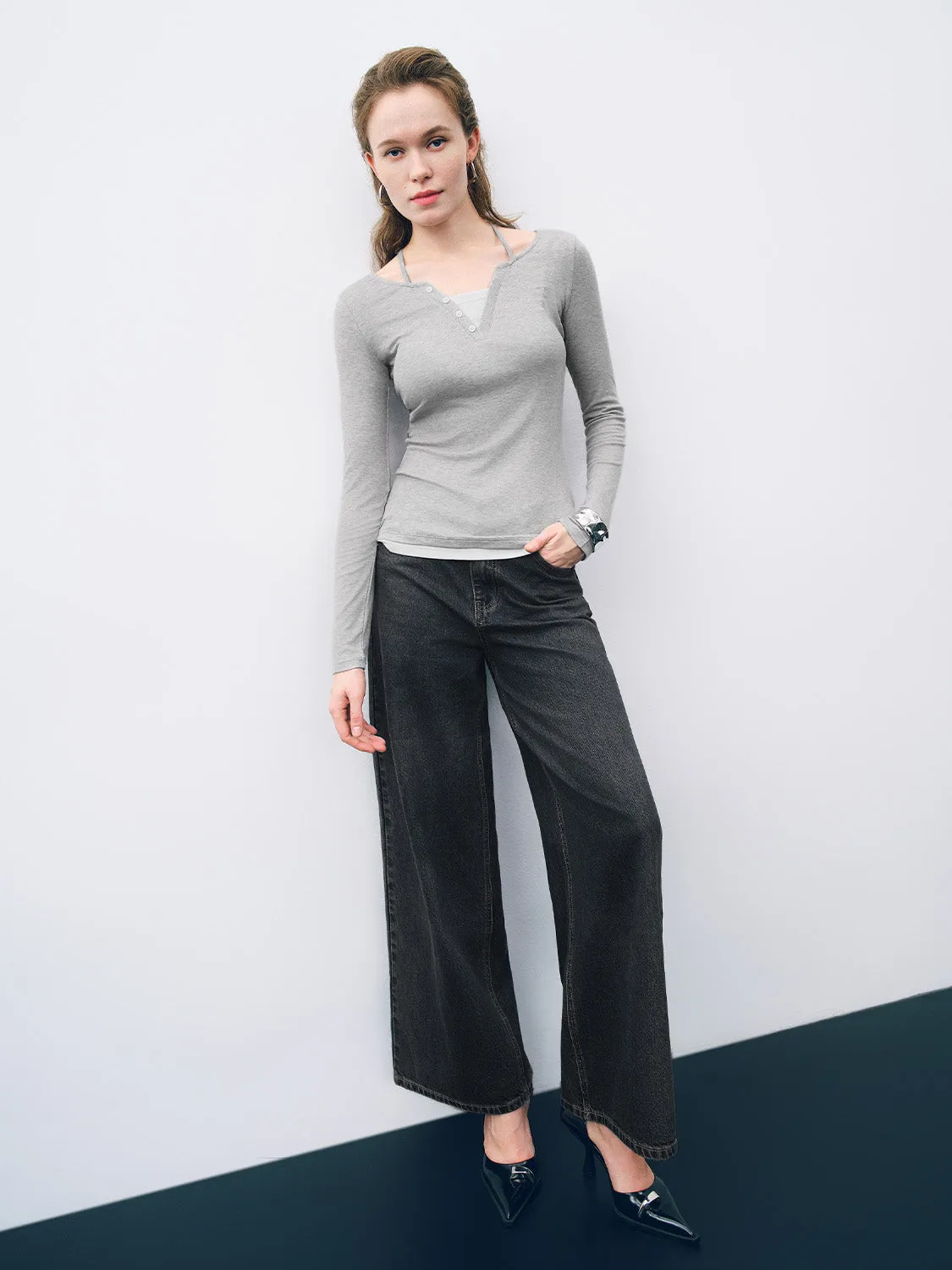 Halter Neck Skinny T-Shirt sold by Urban Revivo product image thumbnail 5