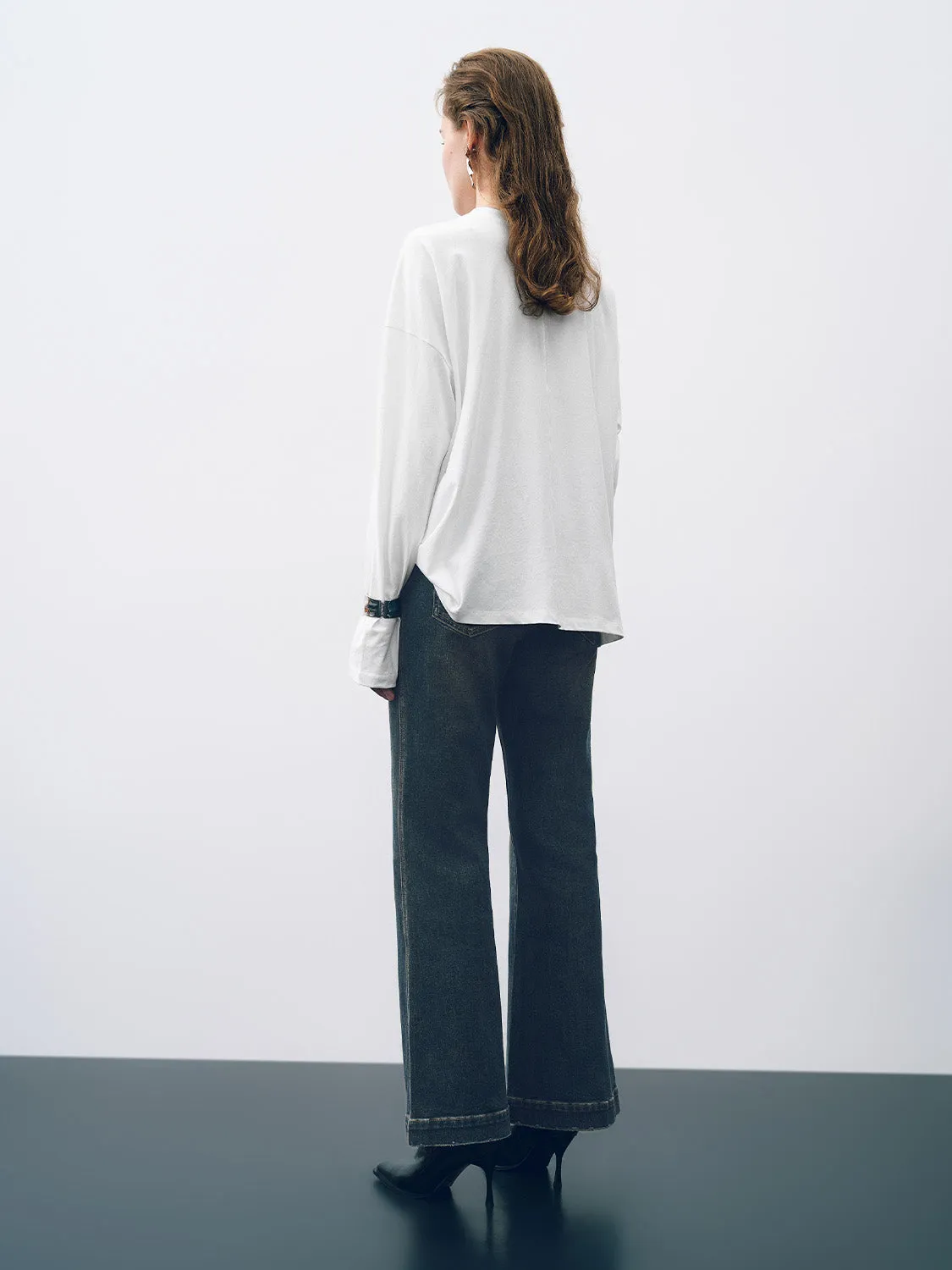 Crew Neck Oversized T-Shirt sold by Urban Revivo product image thumbnail 4