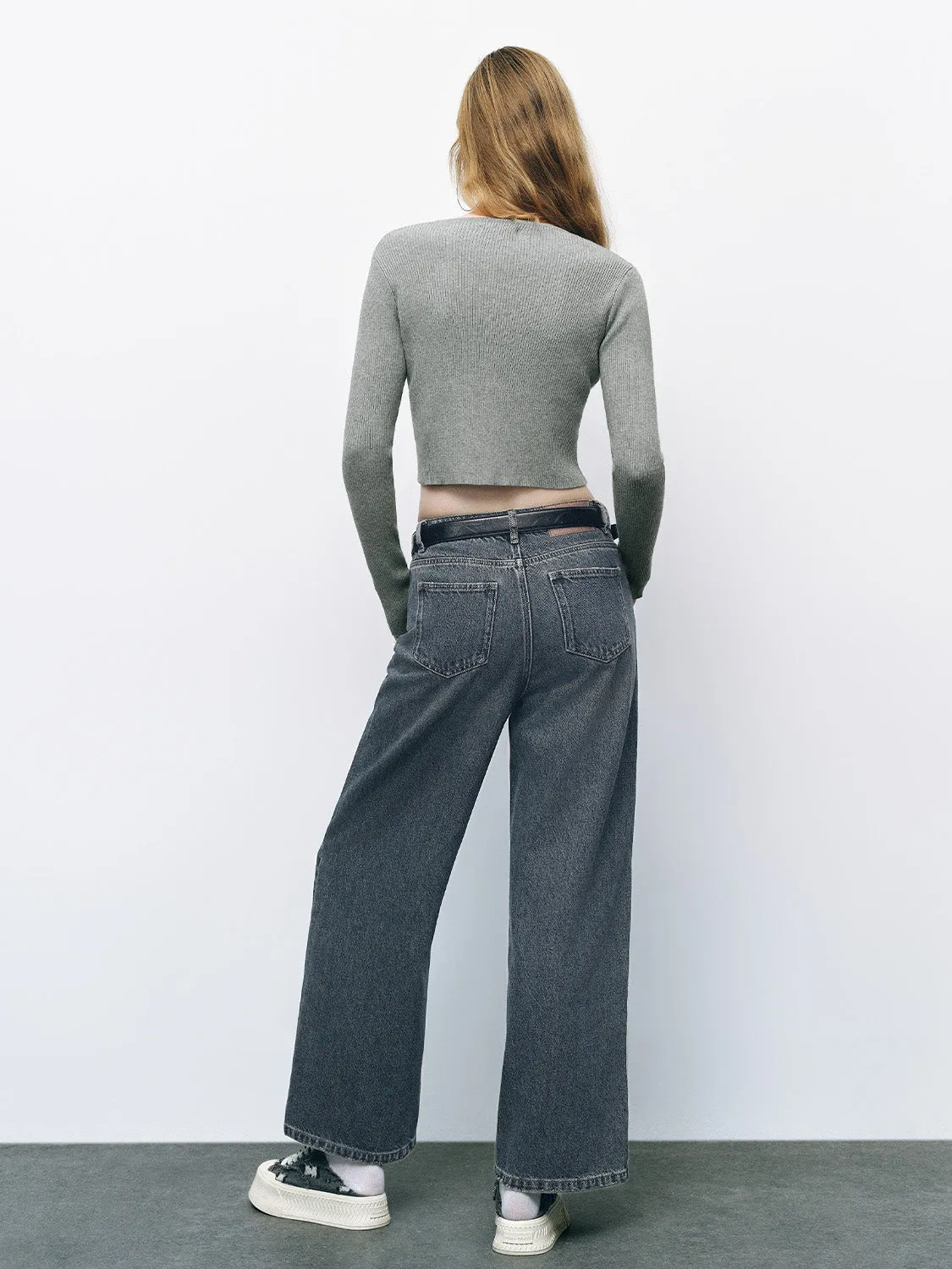 Crew Neck Skinny Knitted Cardigan sold by Urban Revivo product image thumbnail 4