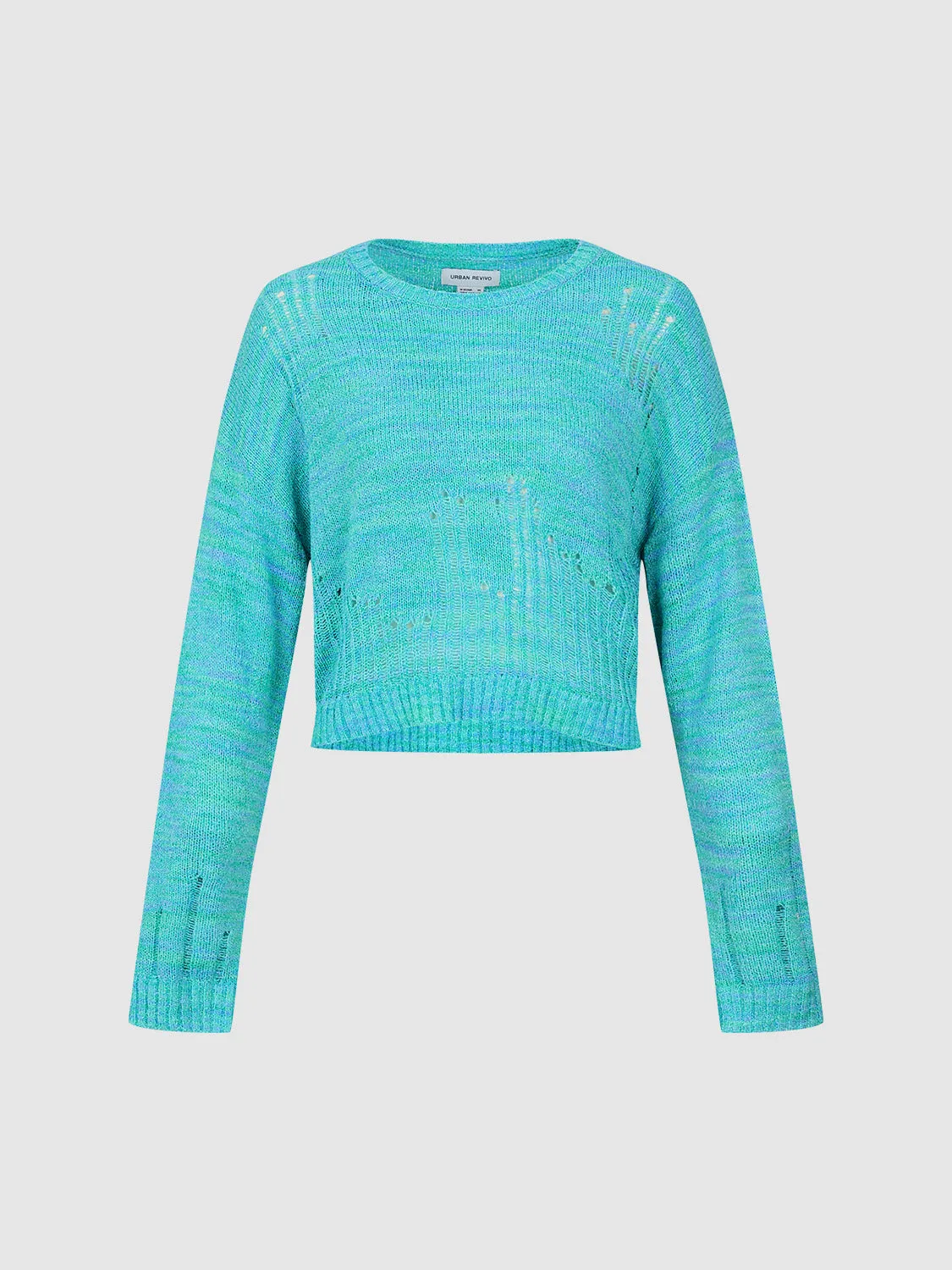 Crew Neck Loose Knitted T-Shirt sold by Urban Revivo product image thumbnail 2