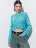 Crew Neck Loose Knitted T-Shirt sold by Urban Revivo