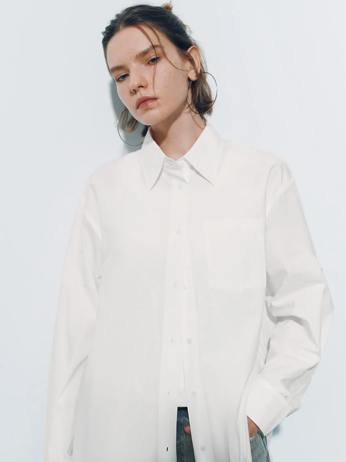Button Up Loose Shirt sold by Urban Revivo product image thumbnail 3