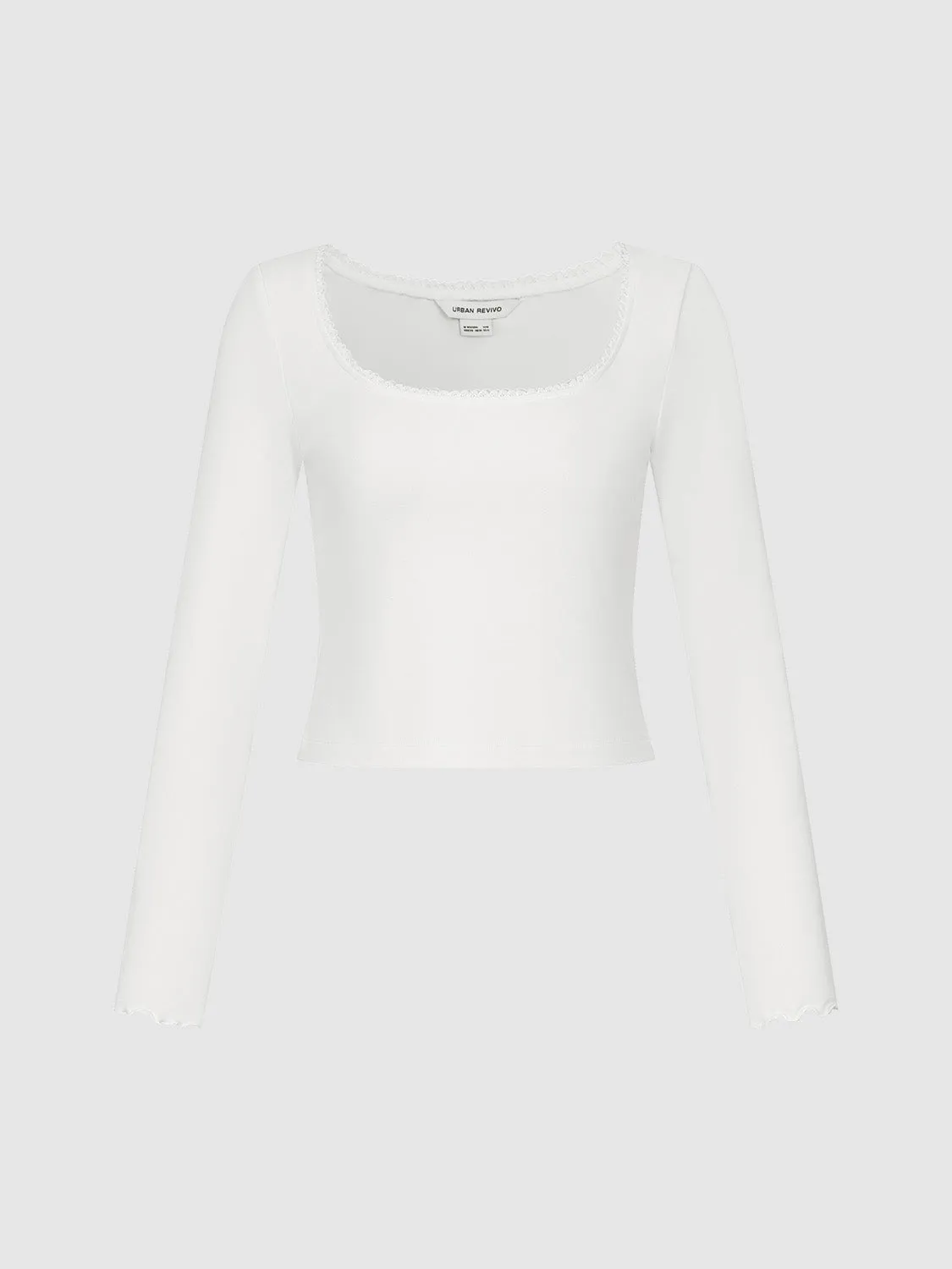 U Neck Skinny T-Shirt sold by Urban Revivo product image thumbnail 2