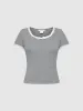 Crew Neck Skinny T-Shirt sold by Urban Revivo