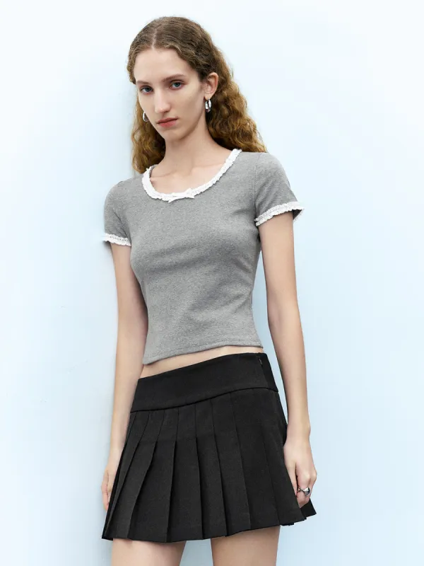 Crew Neck Skinny T-Shirt sold by Urban Revivo