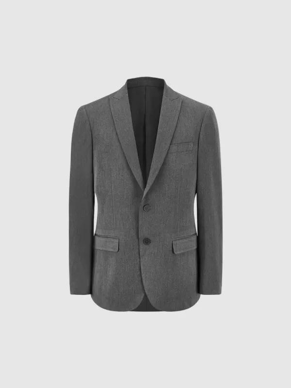 Notch Lapel Straight Blazer sold by Urban Revivo