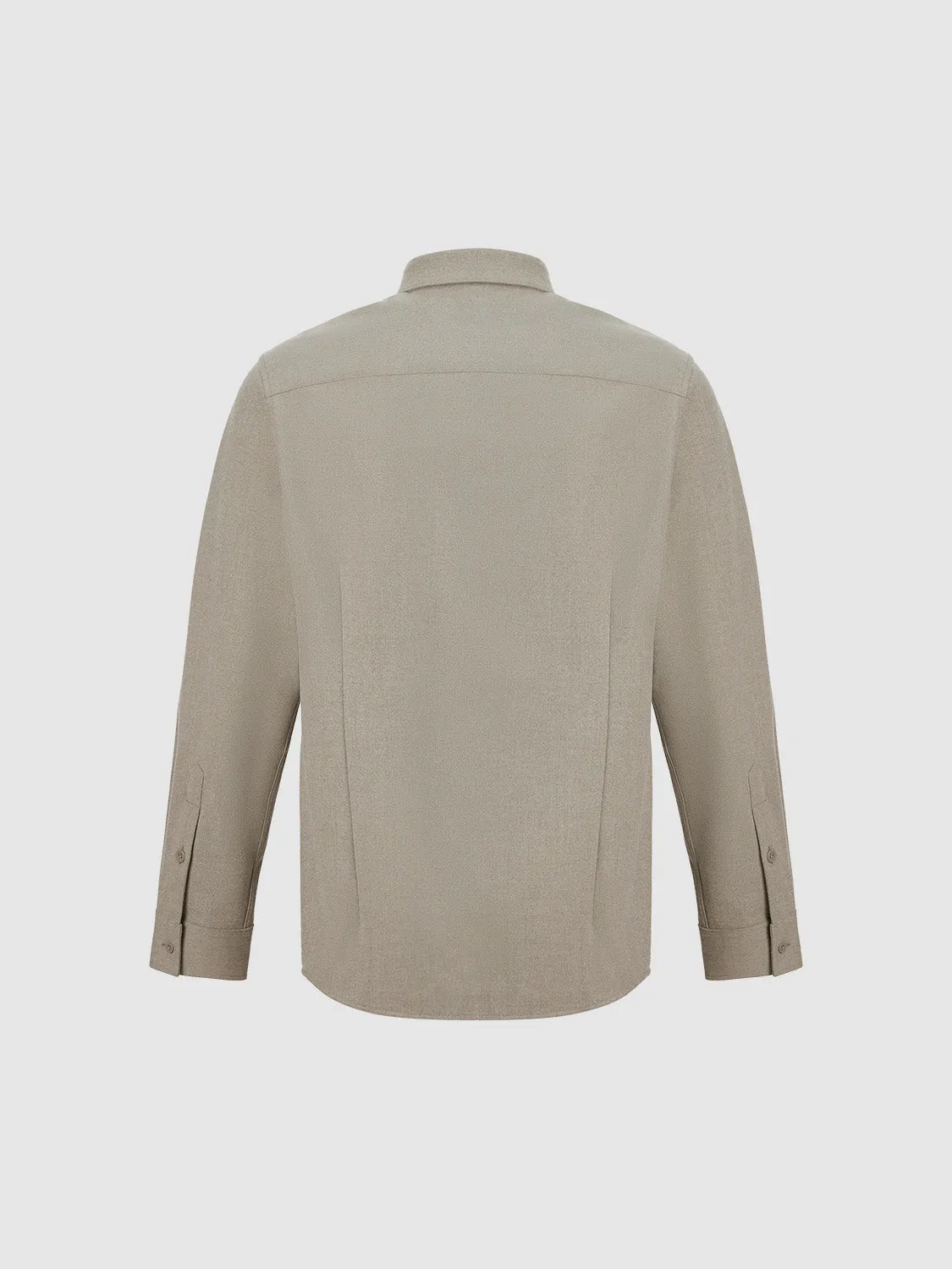 Button Up Straight Shirt sold by Urban Revivo product image thumbnail 2
